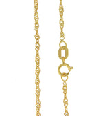 画像をギャラリービューアに読み込む, 14k Yellow Gold 1.4mm Singapore Twisted Bracelet Anklet Necklace Choker Pendant Chain
