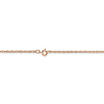Carica l&#39;immagine nel visualizzatore di Gallery, 14k Rose Gold 1.15mm Cable Rope Necklace Pendant Chain
