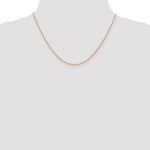 Afbeelding in Gallery-weergave laden, 14k Rose Gold 1.15mm Cable Rope Necklace Pendant Chain
