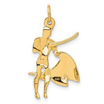 Carica l&#39;immagine nel visualizzatore di Gallery, 14K Yellow Gold Matador Bullfighter Pendant Charm
