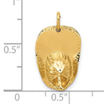 Kép betöltése a galériamegjelenítőbe: 14k Yellow Gold Firefighter Fireman Firewoman Fire Helmet 3D Large Pendant Charm
