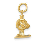 Load image into Gallery viewer, 14k Yellow Gold Sewing Machine 3D Pendant Charm
