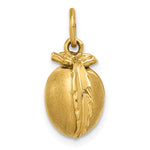 Załaduj obraz do przeglądarki galerii, 14k Yellow Gold Peach Fruit 3D Pendant Charm
