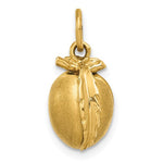 Load image into Gallery viewer, 14k Yellow Gold Peach Fruit 3D Pendant Charm
