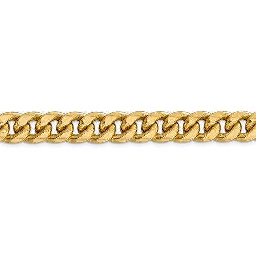 14k Yellow Gold 11mm Miami Cuban Link Bracelet Anklet Choker Necklace Pendant Chain