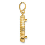 Afbeelding in Gallery-weergave laden, 14K Yellow Gold for 17.8mm Coins or US $2.50 Liberty or US $2.50 Indian or Barber Dime or Mercury Dime Coin Holder Prong Bezel Pendant
