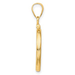 Lataa kuva Galleria-katseluun, 14K Yellow Gold Holds 17.8mm Coins or US $2.50 Liberty or US $2.50 Indian or Barber Dime or Mercury Dime Coin Screw Top Coin Holder Bezel Pendant

