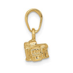 Load image into Gallery viewer, 14k Yellow Gold Washington DC White House 3D Pendant Charm
