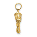 Load image into Gallery viewer, 14k Yellow Gold Firefighter Boot 3D Pendant Charm
