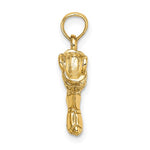 Carregar imagem no visualizador da galeria, 14k Yellow Gold Firefighter Boot 3D Pendant Charm
