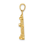 Load image into Gallery viewer, 14k Yellow Gold Fire Hydrant Firefighter Pendant Charm
