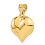 Lataa kuva Galleria-katseluun, 14k Yellow Gold Puffy Heart 3D Hollow Pendant Charm
