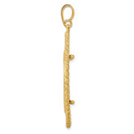 將圖片載入圖庫檢視器 14k Yellow Gold Holds 24.5mm Coin Prong Bezel Greek Key Rope Design Pendant Charm
