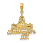 Indlæs billede til gallerivisning 14k Yellow Gold Washington DC Capitol Building Pendant Charm
