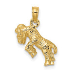 Lataa kuva Galleria-katseluun, 14k Yellow Gold Aries Zodiac Horoscope 3D Pendant Charm
