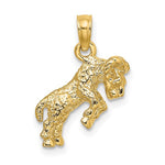 Load image into Gallery viewer, 14k Yellow Gold Aries Zodiac Horoscope 3D Pendant Charm
