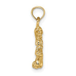 Load image into Gallery viewer, 14k Yellow Gold Virgo Zodiac Horoscope 3D Pendant Charm
