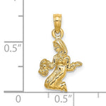 Carica l&#39;immagine nel visualizzatore di Gallery, 14k Yellow Gold Virgo Zodiac Horoscope 3D Pendant Charm

