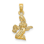 Charger l&#39;image dans la galerie, 14k Yellow Gold Virgo Zodiac Horoscope 3D Pendant Charm
