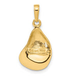 Charger l&#39;image dans la galerie, 14k Yellow Gold Oyster Shell Seashell Pendant Charm
