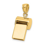 Carregar imagem no visualizador da galeria, 14k Yellow Gold Whistle 3D Pendant Charm
