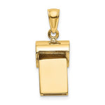 Afbeelding in Gallery-weergave laden, 14k Yellow Gold Whistle 3D Pendant Charm
