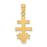 Lataa kuva Galleria-katseluun, 14k Yellow Gold Caravaca Crucifix Cross Pendant Charm
