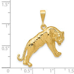 Load image into Gallery viewer, 14K Yellow Gold Tiger Large Pendant Charm
