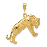 Lataa kuva Galleria-katseluun, 14K Yellow Gold Tiger Large Pendant Charm

