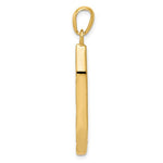 Afbeelding in Gallery-weergave laden, 14k Yellow Gold and Rhodium Two Tone Mezuzah with Shin Pendant Charm
