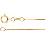 Indlæs billede til gallerivisning 18k Yellow White Gold 0.5mm Box Bracelet Anklet Choker Necklace Pendant Chain

