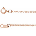 Indlæs billede til gallerivisning 18k Yellow Rose White Gold 1mm Cable Bracelet Anklet Choker Necklace Pendant Chain
