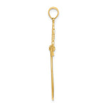 Lataa kuva Galleria-katseluun, 14K Yellow Gold Scroll Design Charm Holder Hanger Connector Pendant
