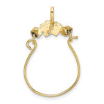 Charger l&#39;image dans la galerie, 14K Yellow Gold Cards and Dice Charm Holder Pendant
