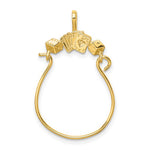 Charger l&#39;image dans la galerie, 14K Yellow Gold Cards and Dice Charm Holder Pendant
