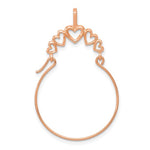 Załaduj obraz do przeglądarki galerii, 14K Rose Gold Hearts Charm Holder Pendant
