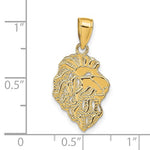 Загрузить изображение в средство просмотра галереи, 14k Yellow Gold Lion Head Cut Out Pendant Charm
