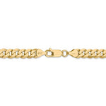 画像をギャラリービューアに読み込む, 14k Yellow Gold 7.25mm Beveled Curb Link Bracelet Anklet Necklace Pendant Chain
