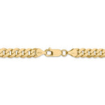Загрузить изображение в средство просмотра галереи, 14k Yellow Gold 7.25mm Beveled Curb Link Bracelet Anklet Necklace Pendant Chain
