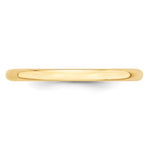 Ladda upp bild till gallerivisning, 14K Yellow Gold 2mm Half Round Light Ring Band Personalized Engraved Wedding Anniversary Promise Friendship
