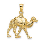 Φόρτωση εικόνας στο εργαλείο προβολής Συλλογής, 14k Yellow Gold Camel 3D Pendant Charm
