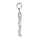 Load image into Gallery viewer, 14k White Gold Flamingo 3D Pendant Charm
