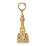 Load image into Gallery viewer, 14k Yellow Gold Chicago Illinois Water Tower 3D Pendant Charm
