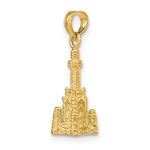 Afbeelding in Gallery-weergave laden, 14k Yellow Gold Chicago Illinois Water Tower 3D Pendant Charm
