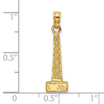 Load image into Gallery viewer, 14k Yellow Gold Chicago Illinois John Hancock Center 3D Pendant Charm
