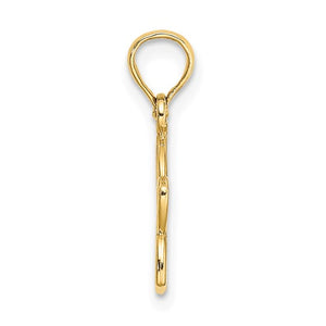 14k Yellow Gold Small Cut Out Pendant Charm