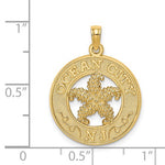 Load image into Gallery viewer, 14k Yellow Gold Ocean City New Jersey NJ Starfish Pendant Charm
