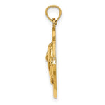 Load image into Gallery viewer, 14k Yellow Gold Ocean City New Jersey NJ Dolphins Pendant Charm
