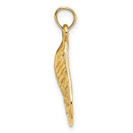 Load image into Gallery viewer, 14k Yellow Gold Oyster Shell Seashell Textured Pendant Charm
