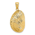 Załaduj obraz do przeglądarki galerii, 14k Yellow Gold Abalone Shell Seashell Pendant Charm
